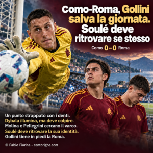 Como–Roma: Gollini salva la giornata
