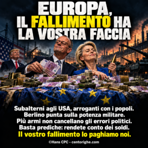 EUROPA, IL FALLIMENTO HA LA VOSTRA FACCIA